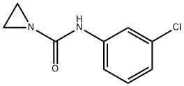 N-(3-クロロフェニル)-1-アジリジンカルボアミド 化学構造式
