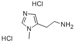 5-氨乙基-1-甲基咪唑二盐酸盐 结构式