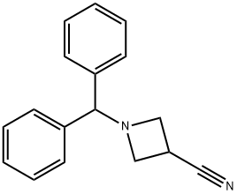 1-二苯甲基-3-氰基氮杂环丁烷, 36476-86-5, 结构式