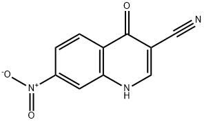 3-Quinolinecarbonitrile, 1,4-dihydro-7-nitro-4-oxo- 结构式