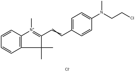 2-(2-(4-((2-Chlorethyl)methyl-amino)phenyl)vinyl)-1,3,3-trimethyl-3H-indoliumchlorid