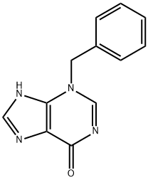 3,9-二氢-3-(苯甲基)-6H-嘌呤-6-酮 结构式