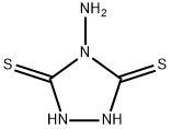 4-氨基-1,2,4-三氮唑-3,5-二硫杂环戊二烯 结构式