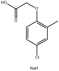 2甲4氯钠, 3653-48-3, 结构式