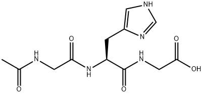 N-acetylglycyl-histidyl-glycine Structure