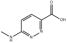 6-(甲氨基)哒嗪-3-甲酸 结构式
