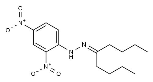 5-ノナノン2,4-ジニトロフェニルヒドラゾン 化学構造式