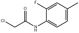 2-CHLORO-N-(2-FLUORO-4-METHYLPHENYL)ACETAMIDE 结构式