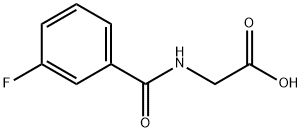 (3-FLUORO-BENZOYLAMINO)-ACETIC ACID, 366-47-2, 结构式