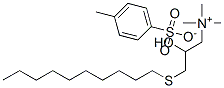 [3-(デシルチオ)-2-ヒドロキシプロピル]トリメチルアミニウム・p-トルエンスルホナート 化学構造式