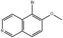 5-Bromo-6-methoxyisoquinoline, 366445-82-1, 结构式