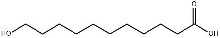11-ヒドロキシウンデカン酸 化学構造式