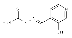 3-Hydroxy-4-pyridinecarbaldehyde thiosemicarbazone 结构式