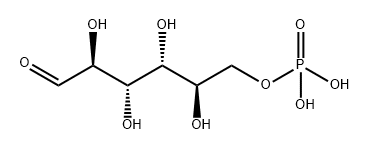 D-マンノース6-りん酸 化学構造式