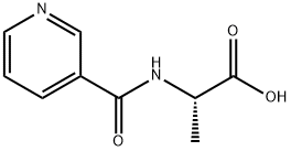 N-(3-Pyridinylcarbonyl)alanine Structure