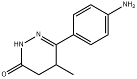 5-メチル-6-(4-アミノフェニル)-4,5-ジヒドロピリダジン-3(2H)-オン 化学構造式
