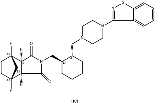 盐酸鲁拉西酮, 367514-88-3, 结构式