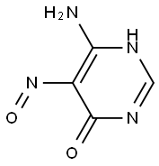 4(1H)-Pyrimidinone, 6-amino-5-nitroso- (9CI) Structure