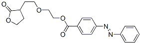 4-(Phenylazo)benzoic acid 2-[2-(tetrahydro-2-oxofuran-3-yl)ethoxy]ethyl ester Structure