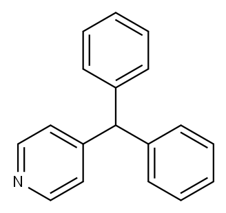 二苯基-4-吡啶基甲烷 结构式