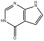 4-羟基吡咯并[2,3-d]嘧啶, 3680-71-5, 结构式