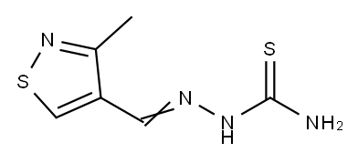 3-メチル-4-イソチアゾールカルボアルデヒドチオセミカルバゾン 化学構造式