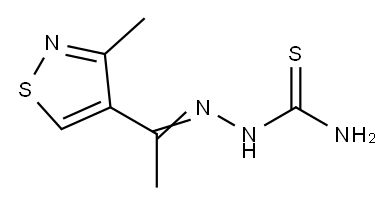 1-(3-Methyl-4-isothiazolyl)ethanone thiosemicarbazone Struktur