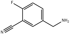 5-氨甲基-2-氟苯腈, 368426-86-2, 结构式