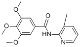 3,4,5-トリメトキシ-N-(3-メチル-2-ピリジル)ベンズアミド 化学構造式