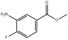 3-アミノ-4-フルオロベンゼンカルボン酸メチル 化学構造式