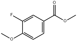 3-フルオロ-4-メトキシ安息香酸メチル 化学構造式