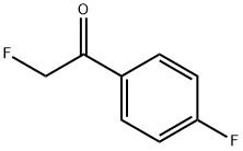 2-氟-1-(4-氟苯基)乙酮, 369-41-5, 结构式