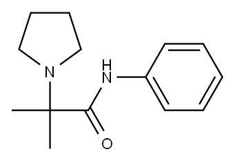 2-Methyl-2-(1-pyrrolidinyl)-N-phenylpropionamide Struktur