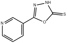 5-(3-吡啶基)-1,3,4-二唑-2-硫醇, 3690-46-8, 结构式