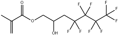 メタクリル酸3-(パーフルオロブチル)-2-ヒドロキシプロピル 化学構造式