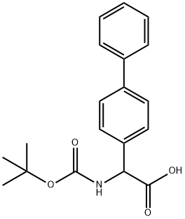 2-(4-Biphenylyl)-2-(Boc-aMino)acetic Acid Structure