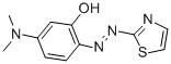 2-(2-チアゾリルアゾ)-5-ジメチルアミノフェノール 化学構造式