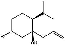 (1S,2S,5R)-1-allyl-2-isopropyl-5-methylcyclohexanol Structure