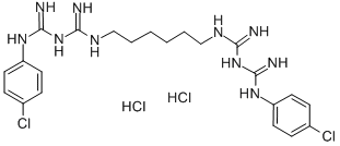 盐酸氯己定, 3697-42-5, 结构式