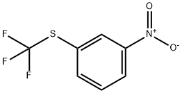1-ニトロ-3-[(トリフルオロメチル)チオ]ベンゼン 化学構造式