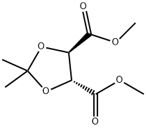 (4R,5R)-2,2-DIMETHYL-1,3-DIOXOLANE-4,5-DICARBOXYLIC ACID DIMETHYL ESTER Struktur