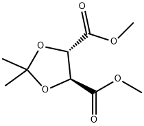 (4S,5S)-2,2-1,3-二氧戊环-4,5-二羧酸二甲酯, 37031-30-4, 结构式