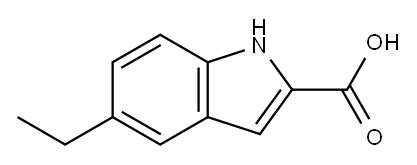 5-ETHYLINDOLE-2-CARBOXYLIC ACID, 37033-93-5, 结构式