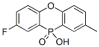 2-Fluoro-10-hydroxy-8-methyl-10H-phenoxaphosphine 10-oxide Struktur