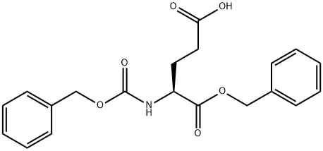 Cbz-L-谷氨酸 1-苄酯 结构式