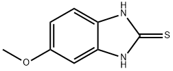 2-巯基-5-甲氧基苯并咪唑, 37052-78-1, 结构式