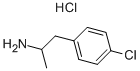 DL-P-クロロアンフェタミン 塩酸塩 化学構造式