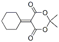 2,2-ジメチル-5-シクロヘキシリデン-1,3-ジオキサン-4,6-ジオン 化学構造式