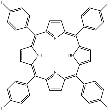 5,10,15,20-TETRAKIS(4-FLUOROPHENYL)-21H,23H-PORPHINE) Struktur