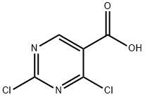 2,4-Dichloropyrimidine-5-carboxylic acid Struktur